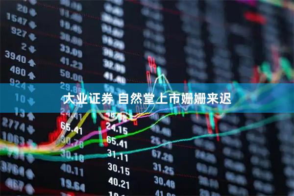 大业证券 自然堂上市姗姗来迟