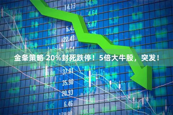 金夆策略 20%封死跌停！5倍大牛股，突发！